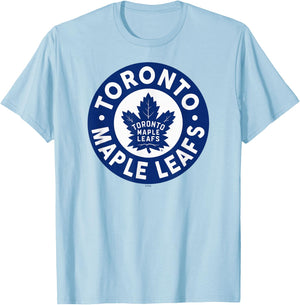 Toronto Maple Leafs Symbol Gray Officially Licensed T-Shirt - T-Shirt | Light Blue