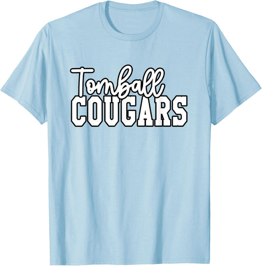 Tomball High School Cougars T-Shirt - T-Shirt | Light Blue