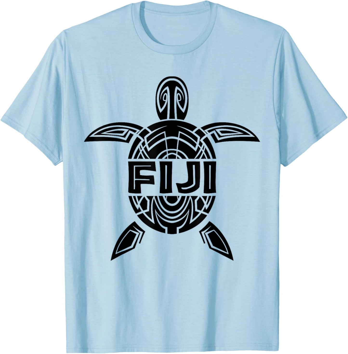 Fiji Sea Turtle Tattoo Beach Island Vacation Souvenir Gift T-Shirt - T-Shirt | Light Blue