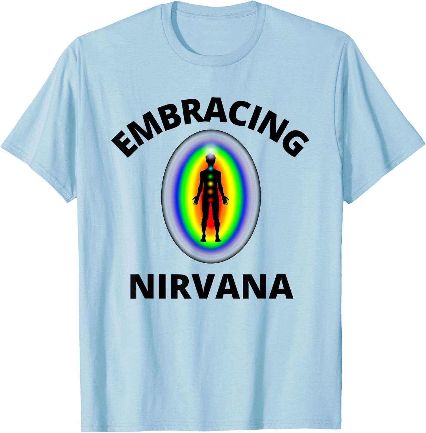Embracing Nirvana Buddhist Shirt T-Shirt - T-Shirt | Light Blue
