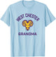 West Chester University Golden Rams Arched Grandma T-Shirt - T-Shirt | Light Blue