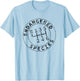 Endangered Species Stick Shift Manual Transmission Drivers T-Shirt - T-Shirt | Light Blue