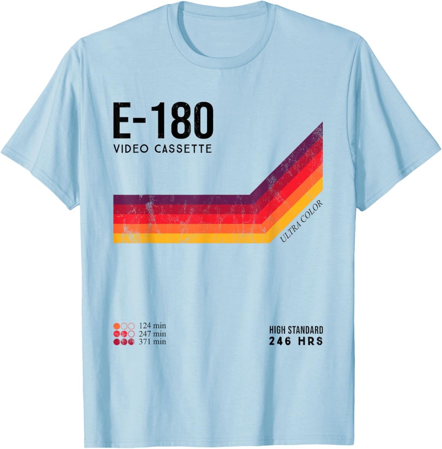 Vintage 80s video cassette tape T-Shirt - T-Shirt | Light Blue