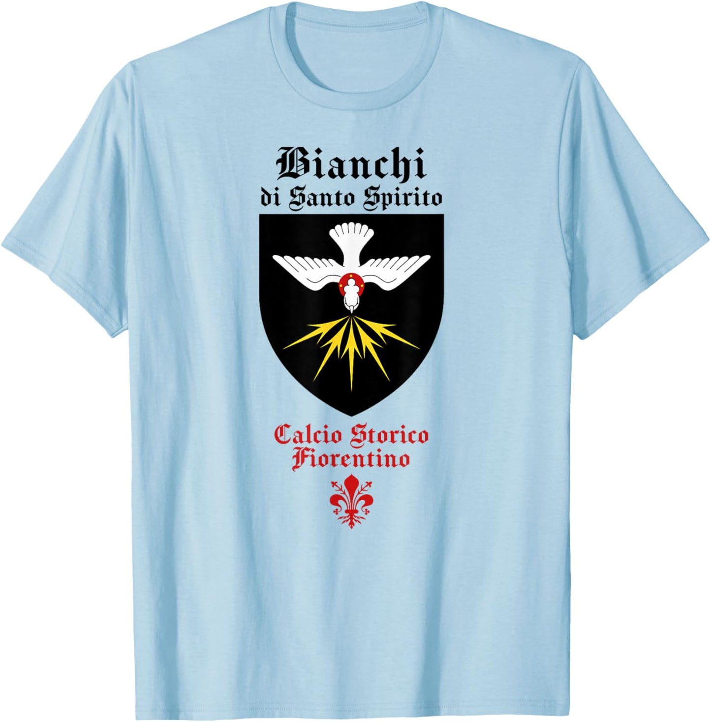 Calcio storico fiorentino Bianchi Florentine football fútbol T-Shirt - T-Shirt | Light Blue