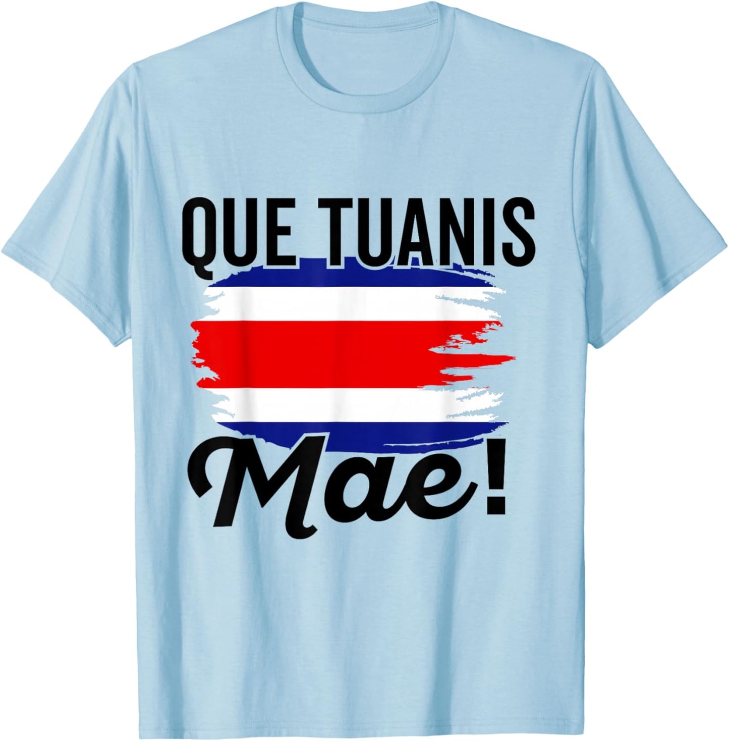 Costa Rica Flag Men Women Costa Rican Camiseta Hombre Mujer T-Shirt - T-Shirt | Light Blue