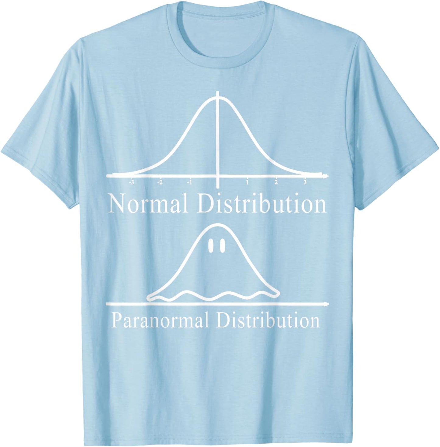 Math Teacher Halloween Costume Normal Distribution Math Pun T-Shirt - T-Shirt | Light Blue