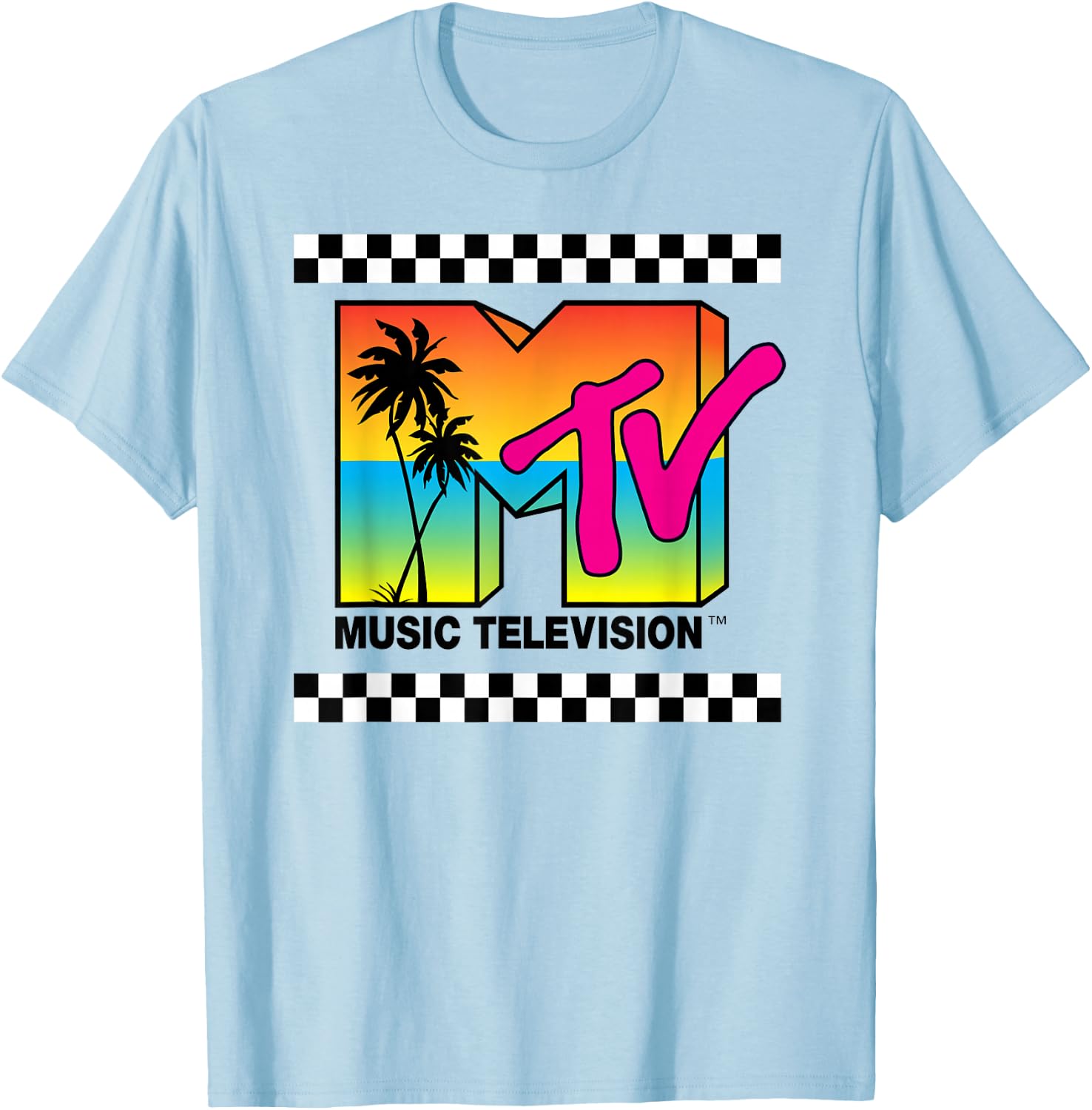 MTV Sunset Logo T-Shirt - T-Shirt | Light Blue