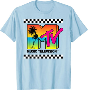 MTV Sunset Logo T-Shirt - T-Shirt | Light Blue