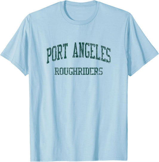 Port Angeles High School HS Port Angeles WA Vintage Sports T-Shirt - T-Shirt | Light Blue