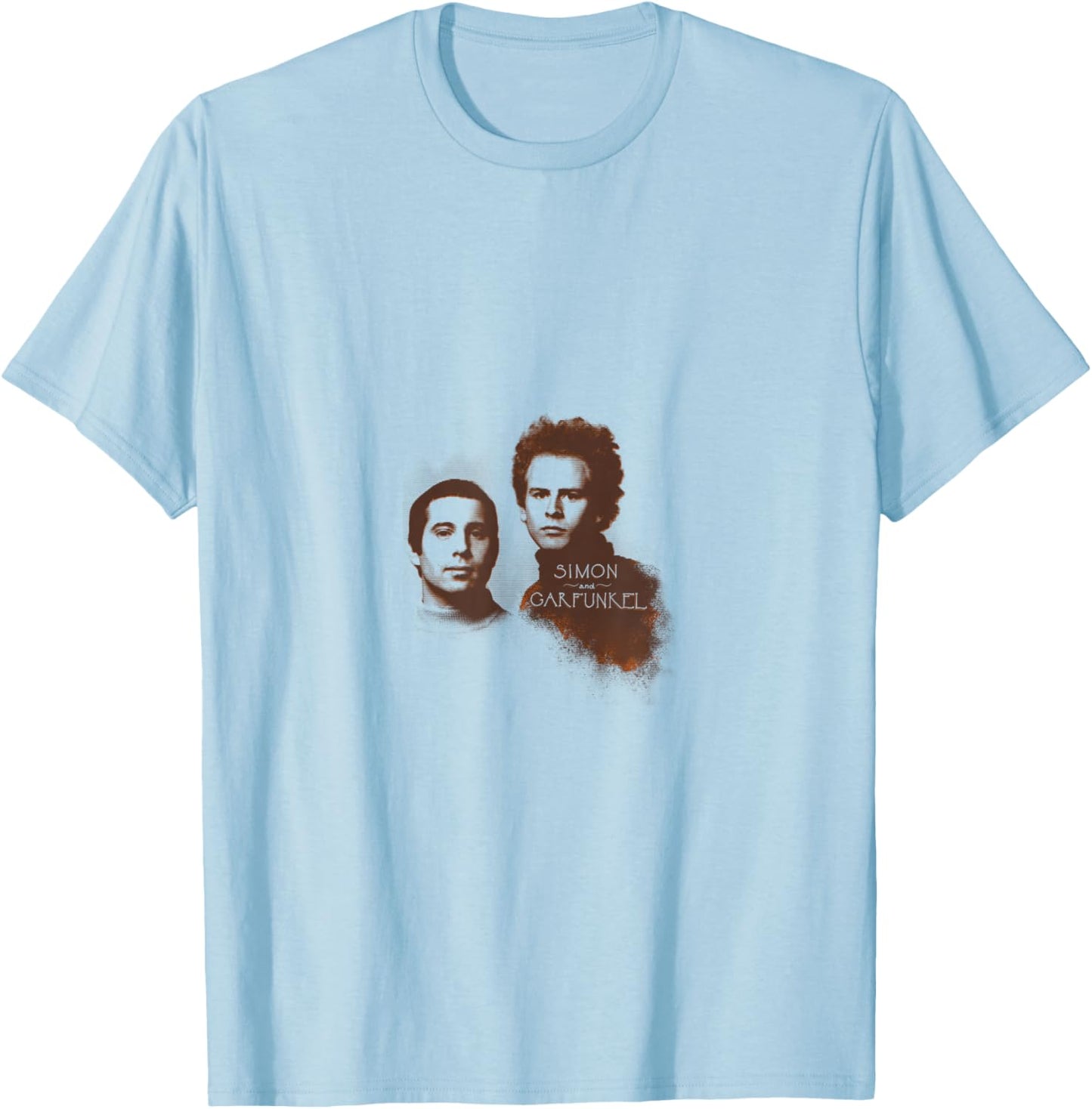 Simon & Garfunkel - Faces T-Shirt - T-Shirt | Light Blue