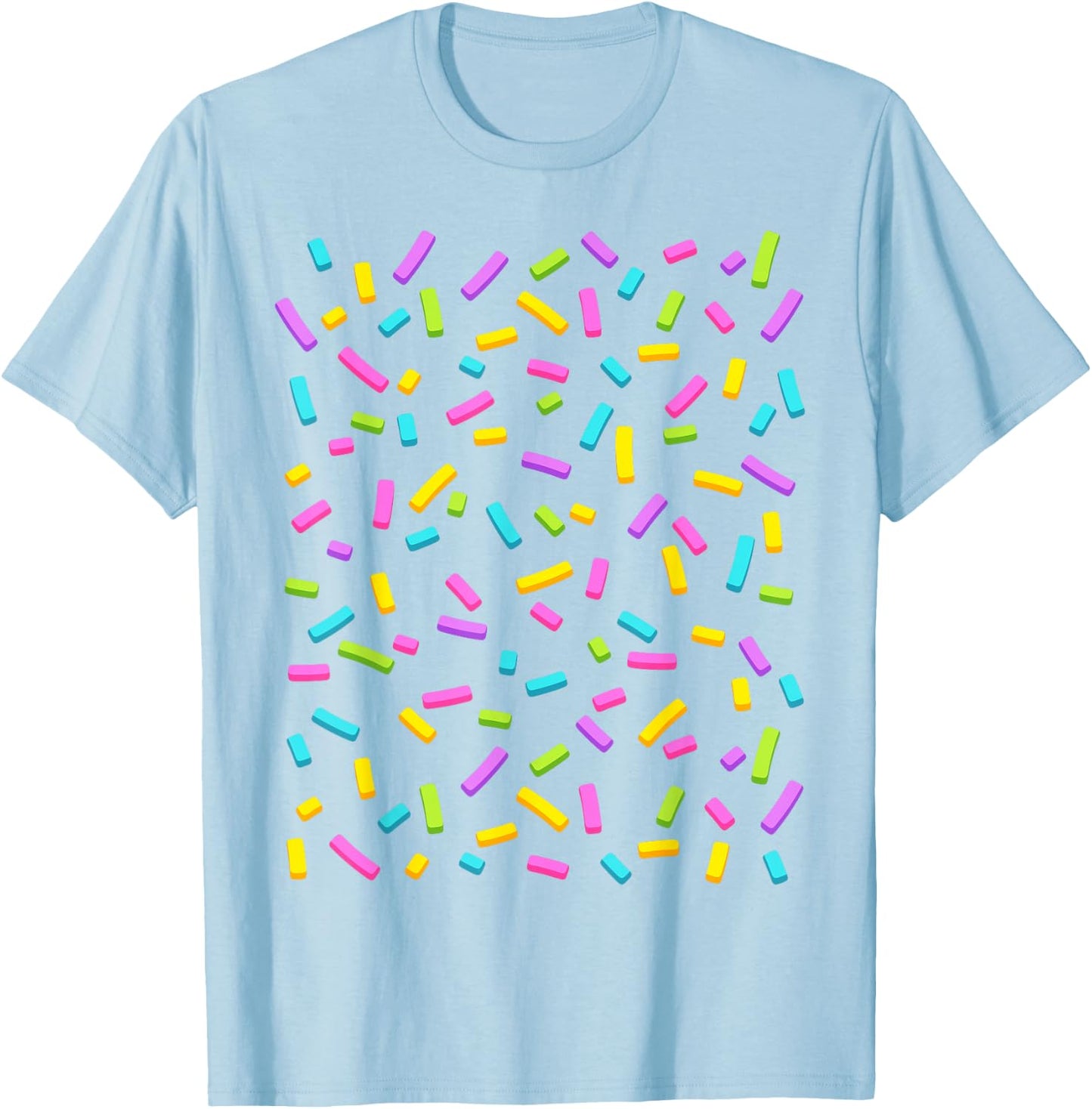 Ice Cream Sprinkles Costume Shirt Adult Men Women Kids T-Shirt - T-Shirt | Light Blue