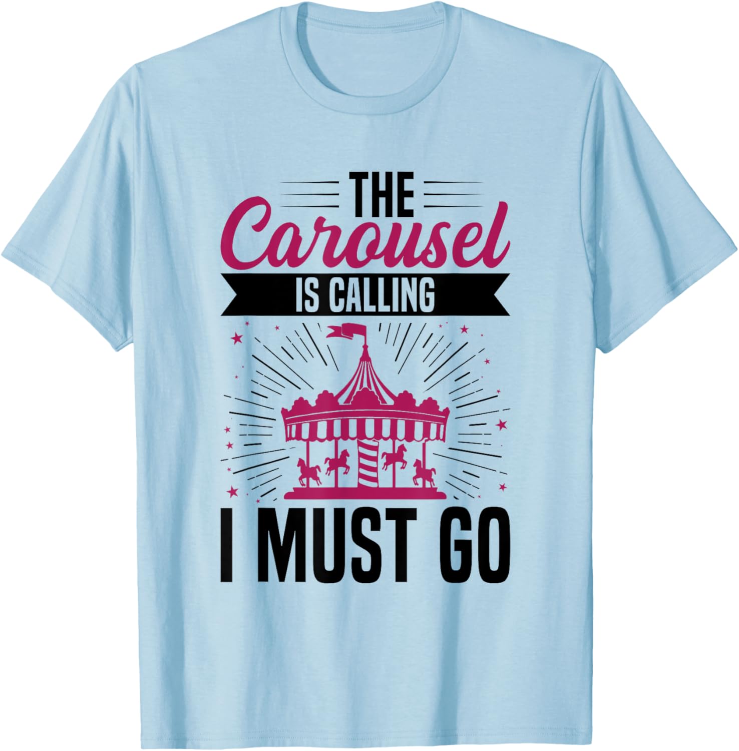 Carnival Carousel Horse Design for a Carousel Horse Toddler T-Shirt - T-Shirt | Light Blue