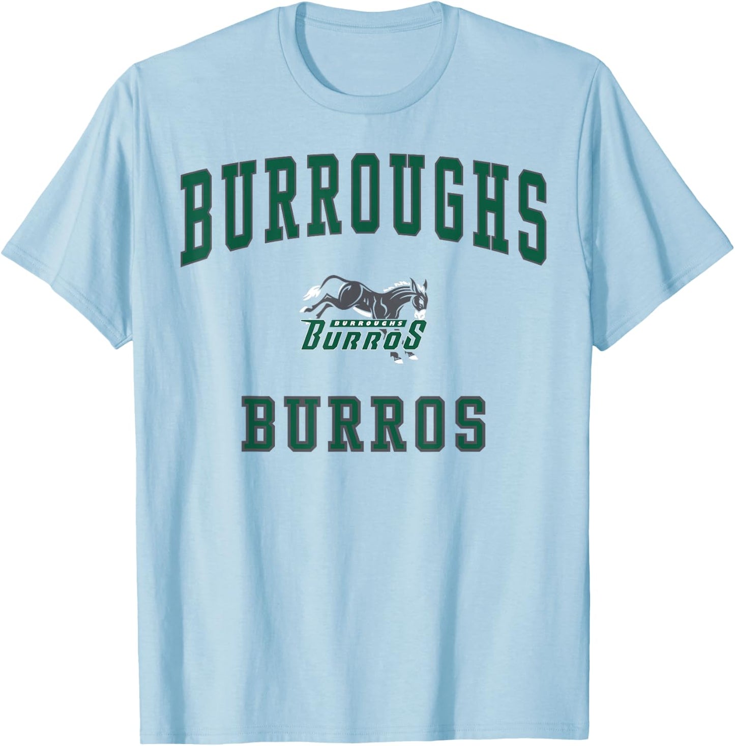 Burroughs High School Burros C1 T-Shirt - T-Shirt | Light Blue