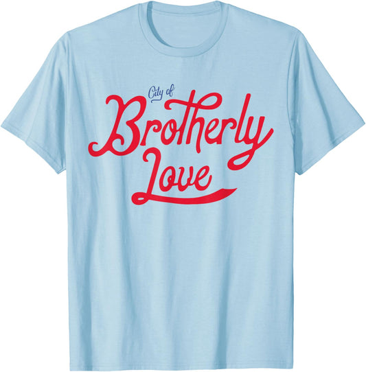Philadelphia City Philly Brotherly Love Cute T-Shirt - T-Shirt | Light Blue