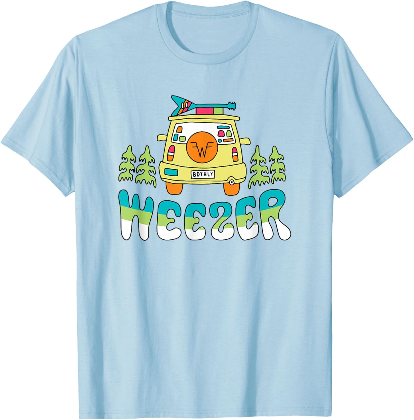 Weezer - Road Trip T-Shirt - T-Shirt | Light Blue