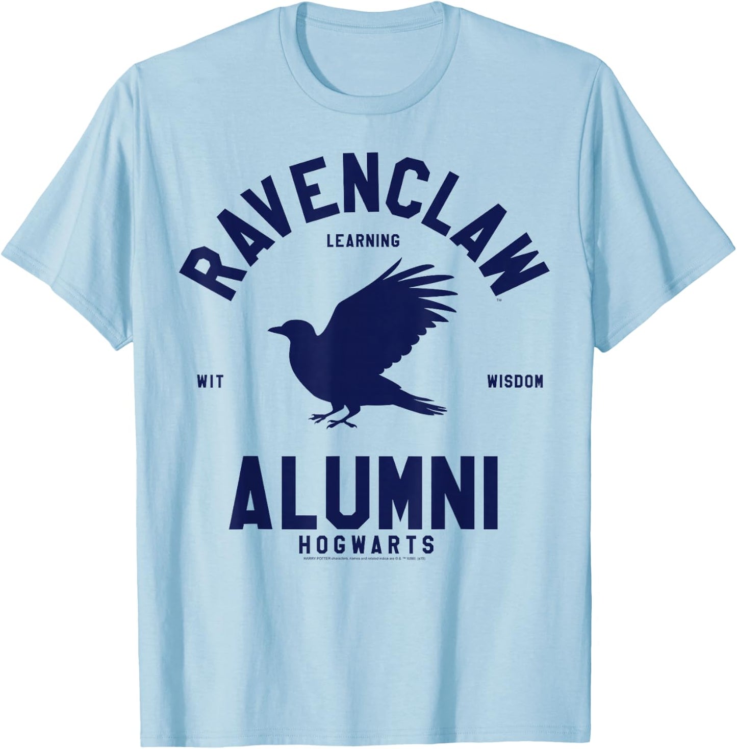 Harry Potter House Ravenclaw Alumni Collegiate Hogwarts T-Shirt - T-Shirt | Light Blue