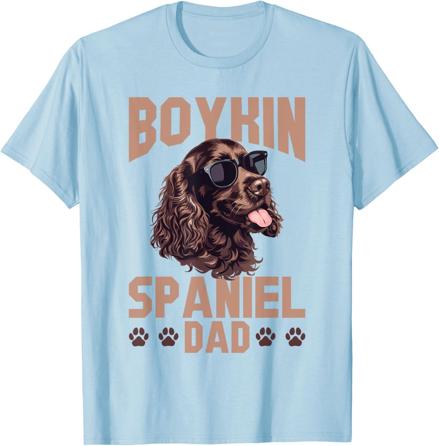 Boykin Spaniel Dog Breed Boykin Spaniel Dad T-Shirt - T-Shirt | Light Blue