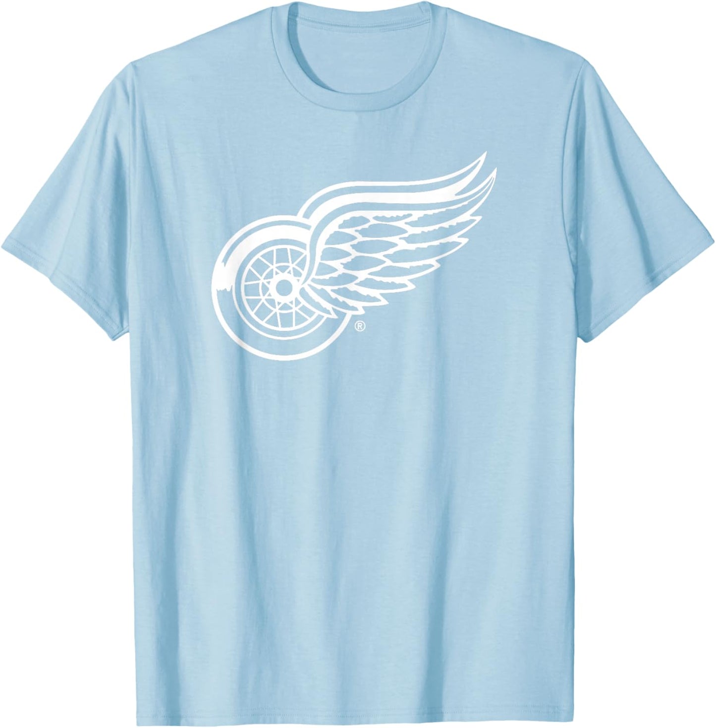 Detroit Red Wings Icon Red Officially Licensed T-Shirt - T-Shirt | Light Blue