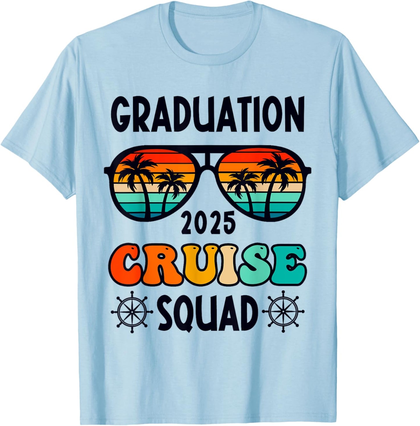 Graduation Cruise Trip Class Of 2025 Senior Summer Vacation Men Women Kids T-Shirt - T-Shirt | Light Blue