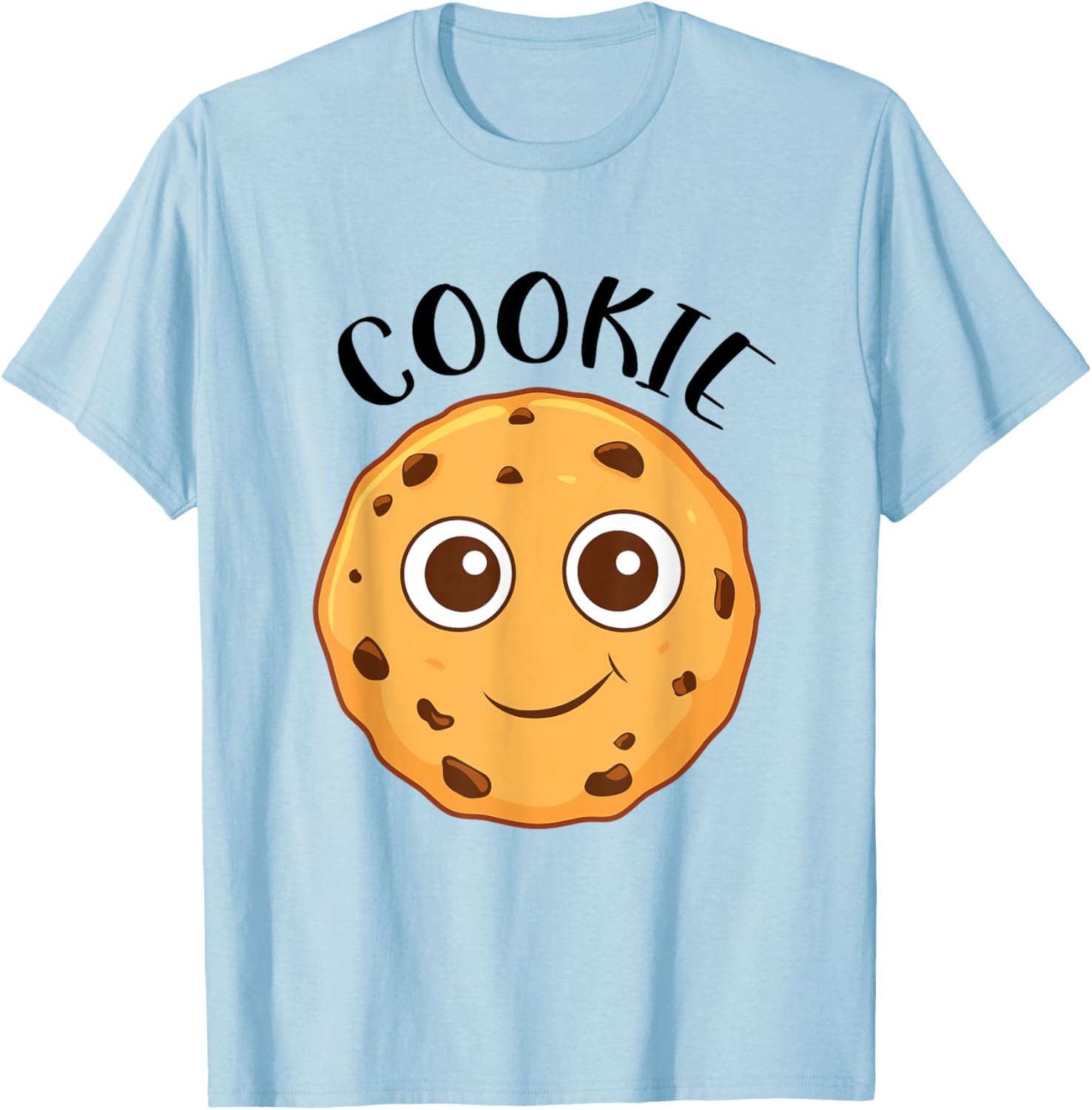 Cute Cookie Costume Funny Halloween Costume Pair T-Shirt - T-Shirt | Light Blue