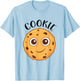 Cute Cookie Costume Funny Halloween Costume Pair T-Shirt - T-Shirt | Light Blue