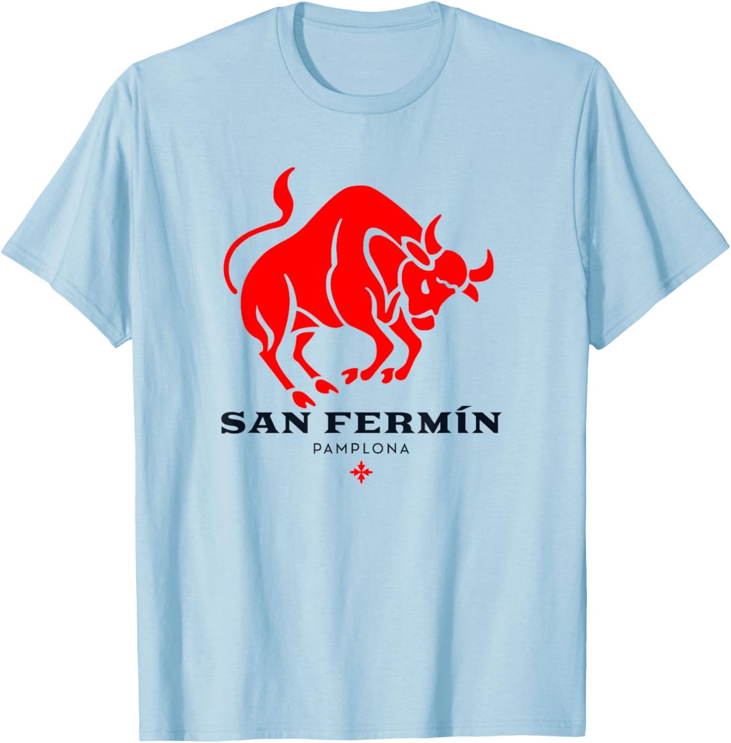 Pamplona San Fermín Encierro Sanfermines Navarra T-Shirt - T-Shirt | Light Blue