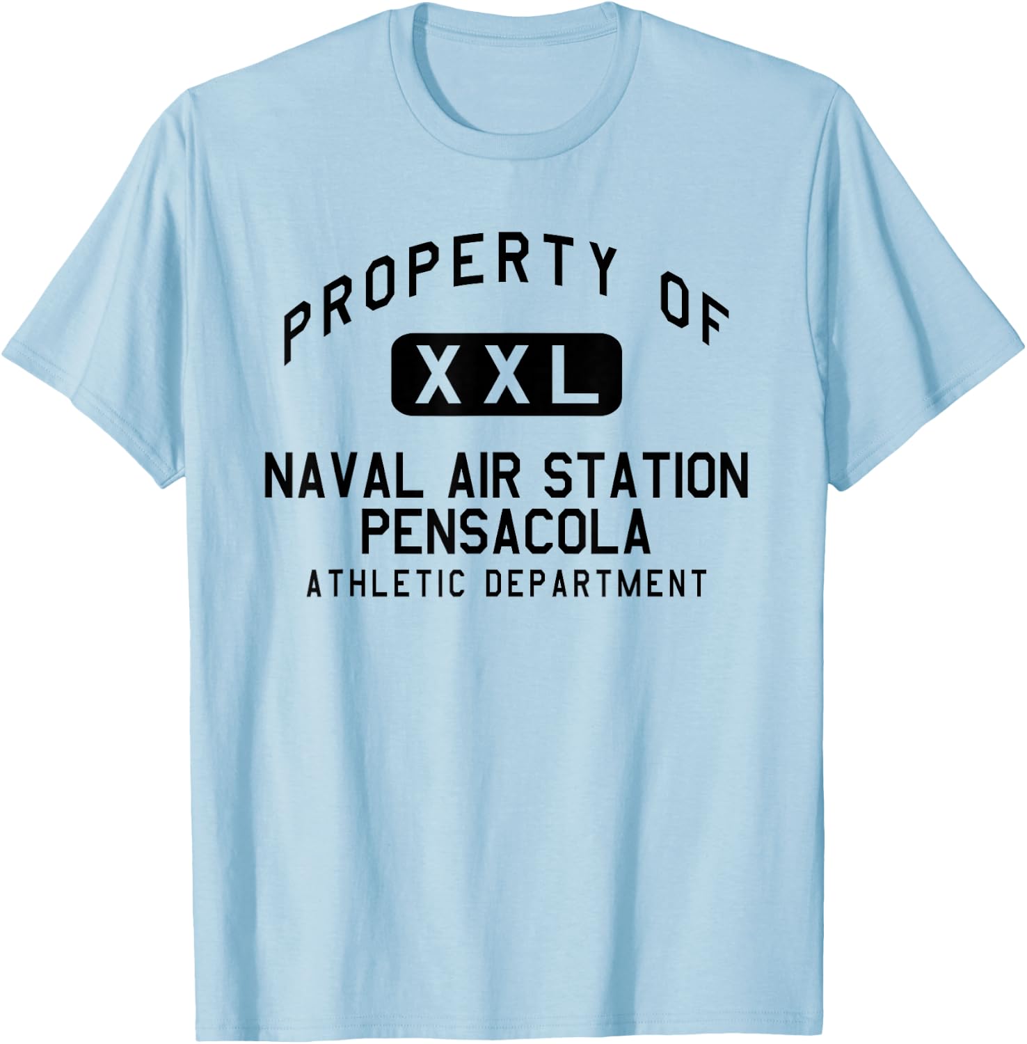 Property of Naval Air Station Pensacola Athletic Department T-Shirt - T-Shirt | Light Blue