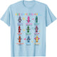 Retro God Says You Are Colorful Crayon Christian Bible Verse T-Shirt - T-Shirt | Light Blue