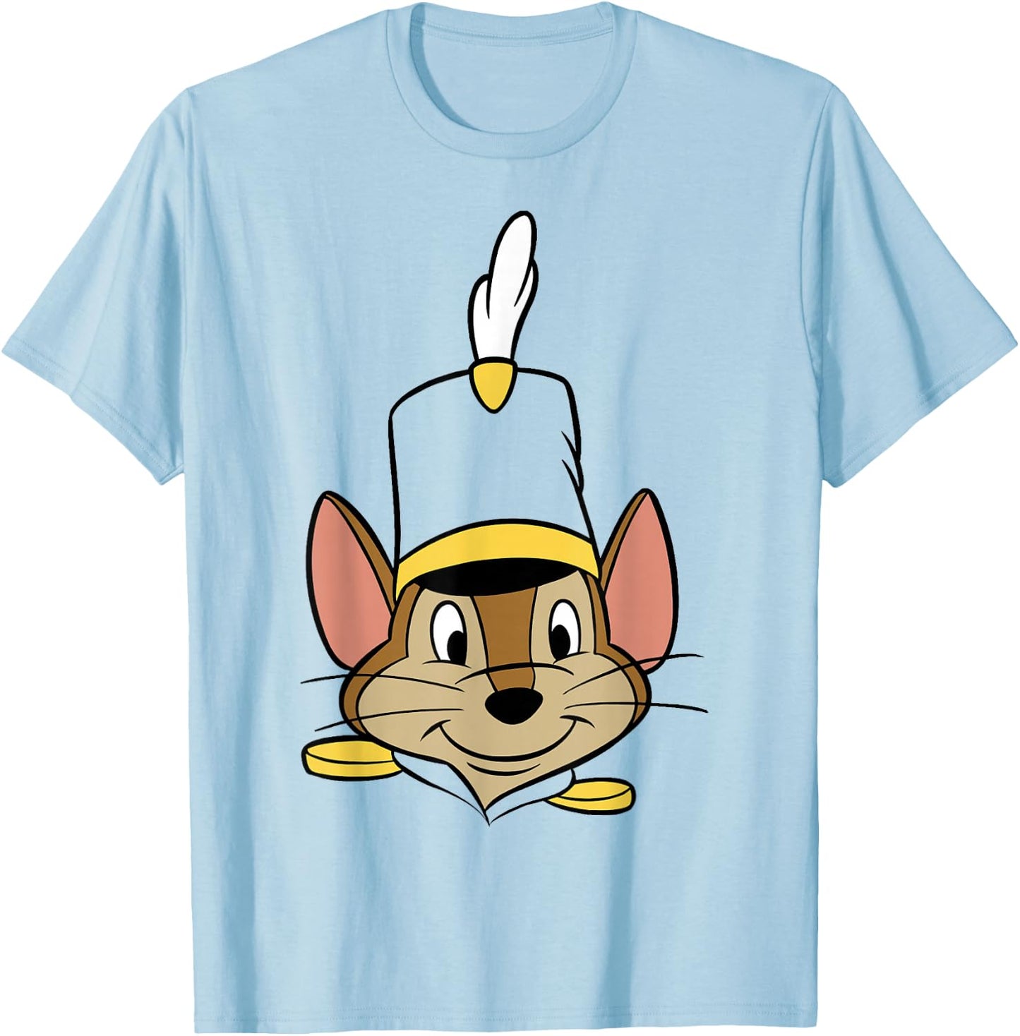 Disney Dumbo Timothy Q. Mouse Big Face T-Shirt - T-Shirt | Light Blue
