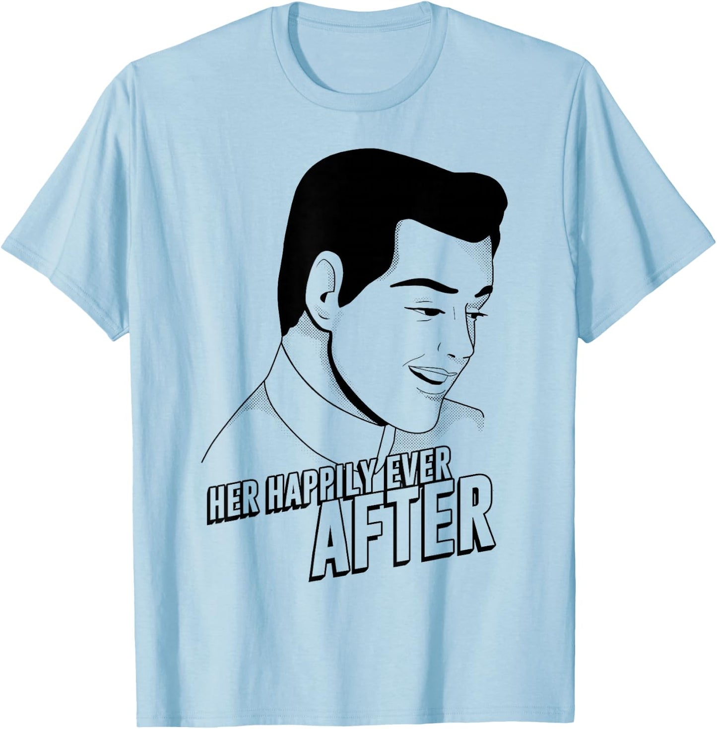 Disney Cinderella Her Happily Ever After Graphic T-Shirt - T-Shirt | Light Blue