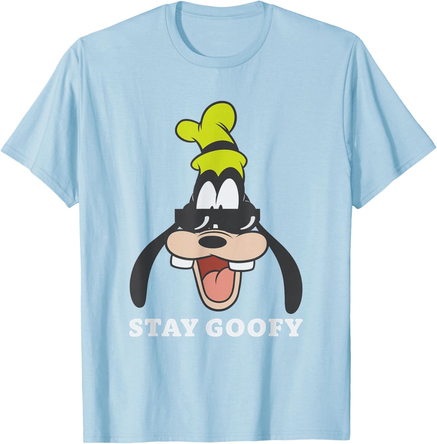 Disney Mickey and Friends Retro Stay Goofy Big Vintage T-Shirt - T-Shirt | Light Blue
