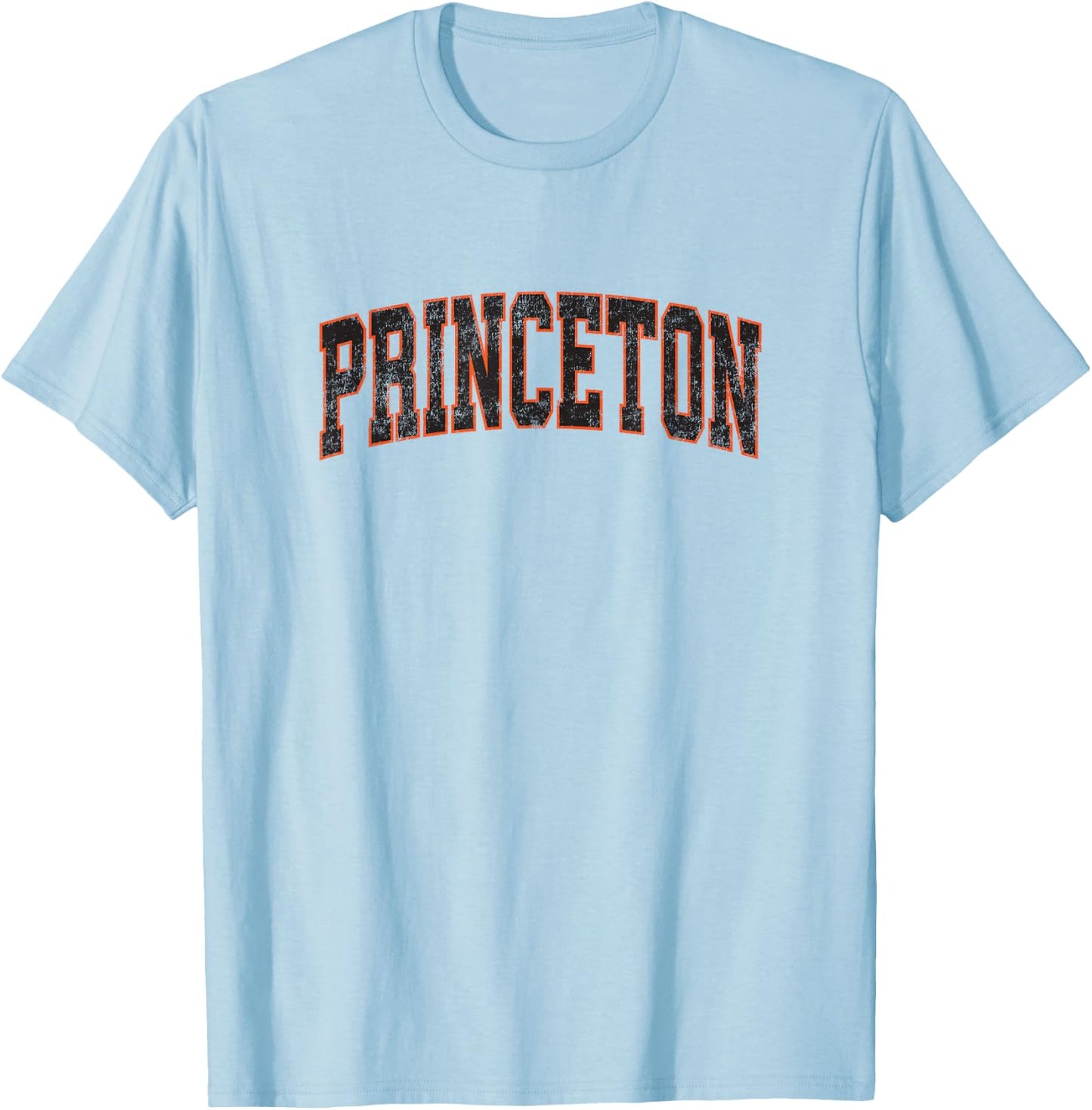 Princeton New Jersey NJ Vintage Athletic Sports T-Shirt - T-Shirt | Light Blue