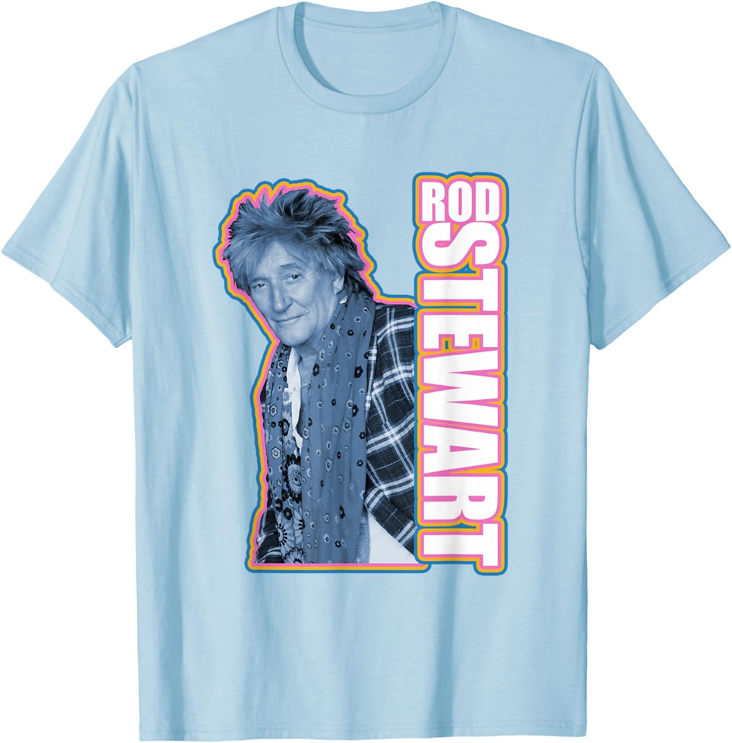 Rod Stewart Photo T-Shirt - T-Shirt | Light Blue