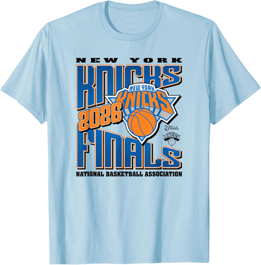 NBA 2026 Finals New York Knicks Let's Go T-Shirt - T-Shirt | Light Blue
