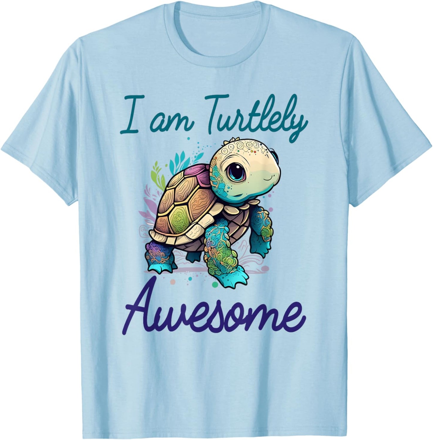 Turtlely Awesome Turtle Baby Clothes Kids Tortoise Ocean T-Shirt - T-Shirt | Light Blue