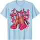 Crush Breast Cancer Bling Pink Ribbon Awareness October Gift T-Shirt - T-Shirt | Light Blue