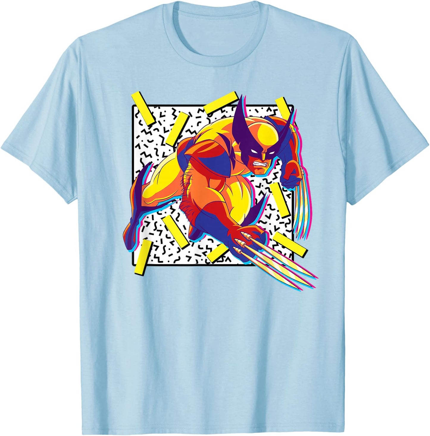 Marvel X-Men Wolverine 90s T-Shirt - T-Shirt | Light Blue