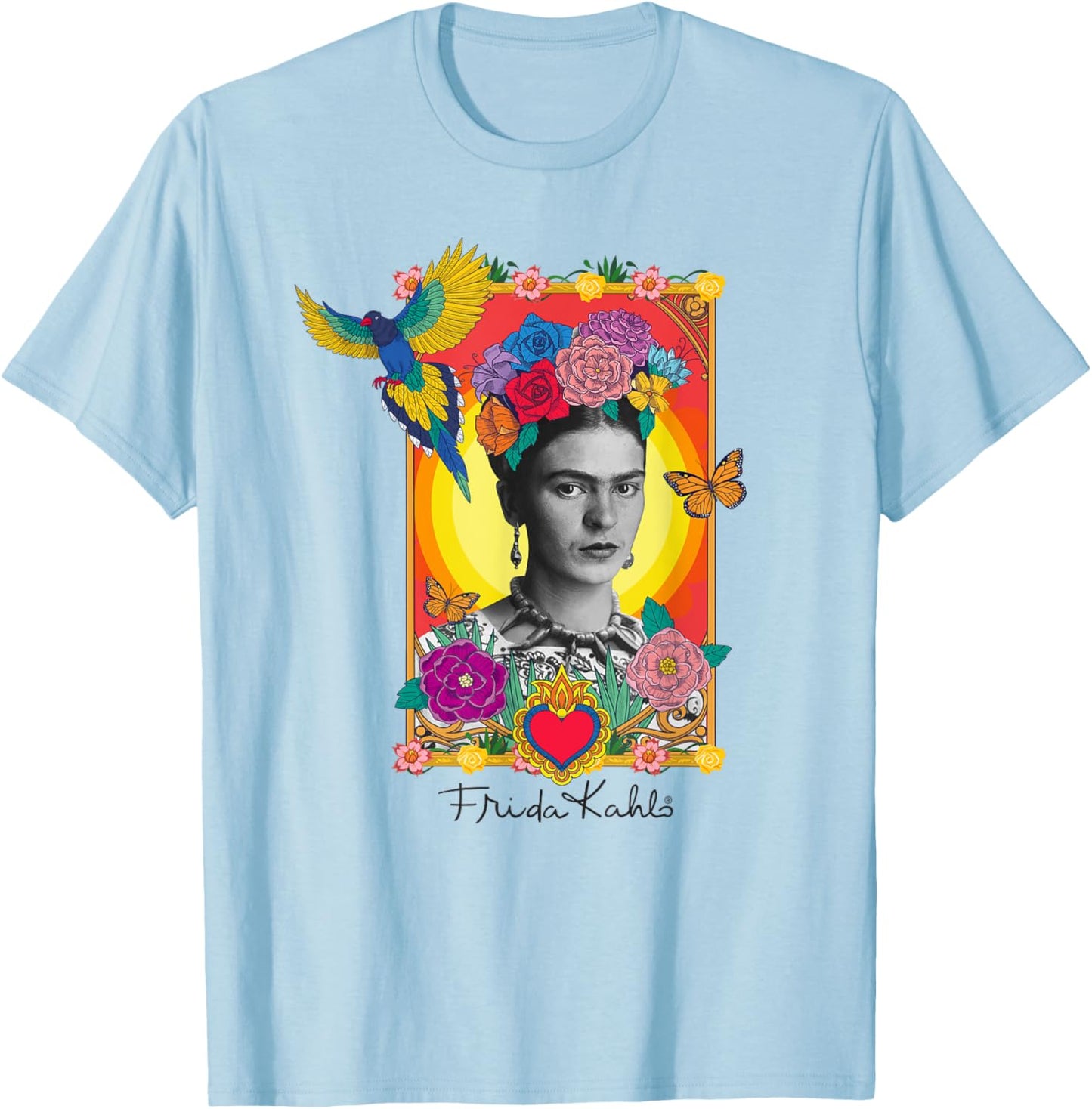 Frida Kahlo - Variety of items T-Shirt - T-Shirt | Light Blue