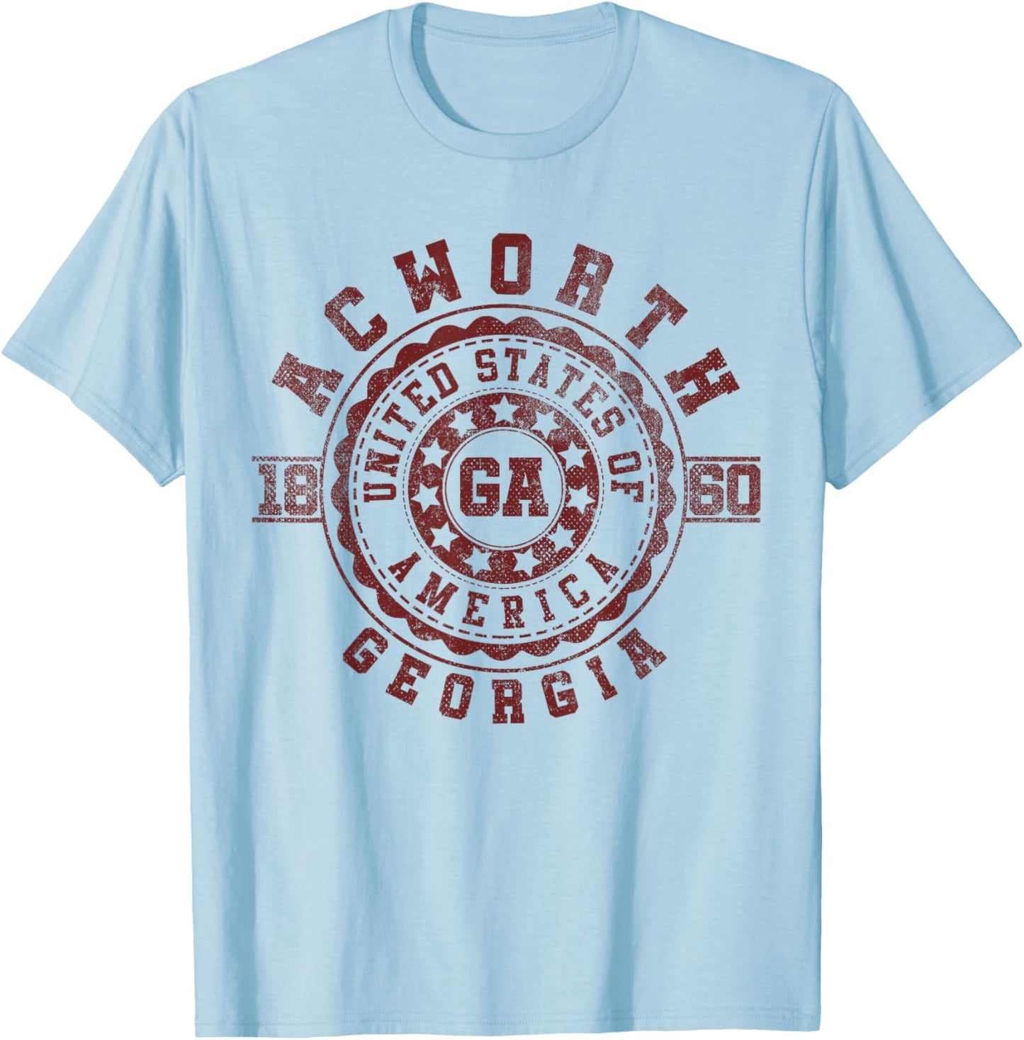 Acworth GA | Georgia | Vintage City Apparels T-Shirt - T-Shirt | Light Blue