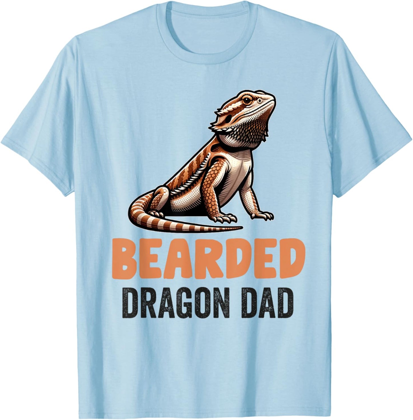 Bearded Dragon Men Women Girls Kids Pogona Lizard Reptile T-Shirt - T-Shirt | Light Blue