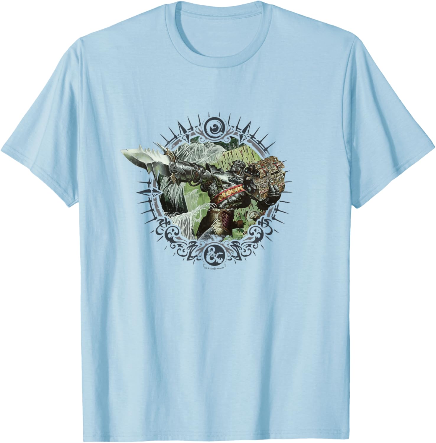 Dungeons & Dragons 50th Anniversary Warforged Artificer T-Shirt - T-Shirt | Light Blue