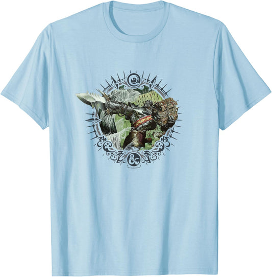 Dungeons & Dragons 50th Anniversary Warforged Artificer T-Shirt - T-Shirt | Light Blue