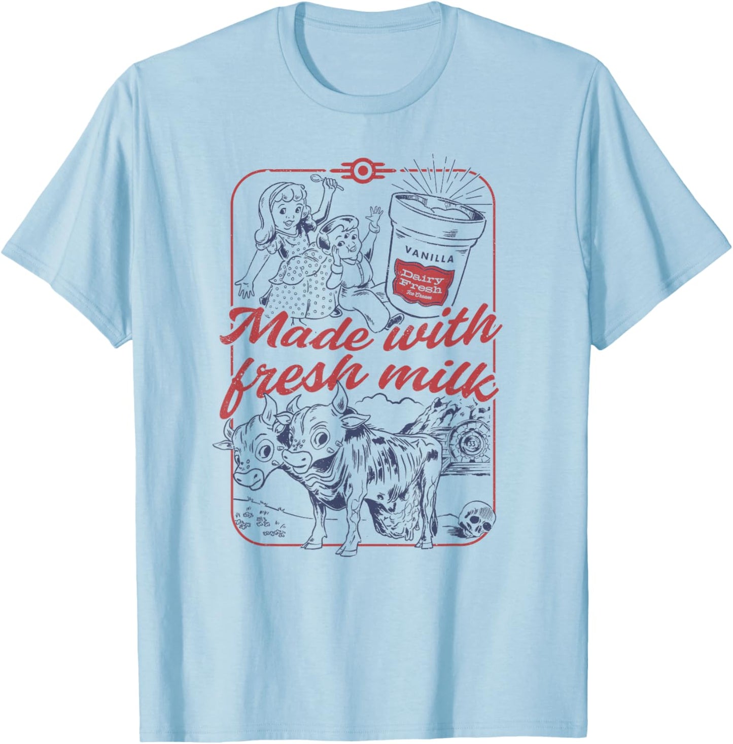 Fallout - Dairy Fresh T-Shirt - T-Shirt | Light Blue