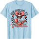Dead Inside But It's Valentines Day Funny Skeleton T-Shirt - T-Shirt | Light Blue