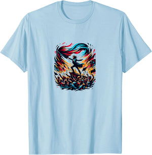 Les Mis Storm The Barricades French Revolution T-Shirt - T-Shirt | Light Blue