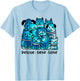 Rescue Save Love Cute Tie Dye Animal Rescue Dog Cat Lovers T-Shirt - T-Shirt | Light Blue