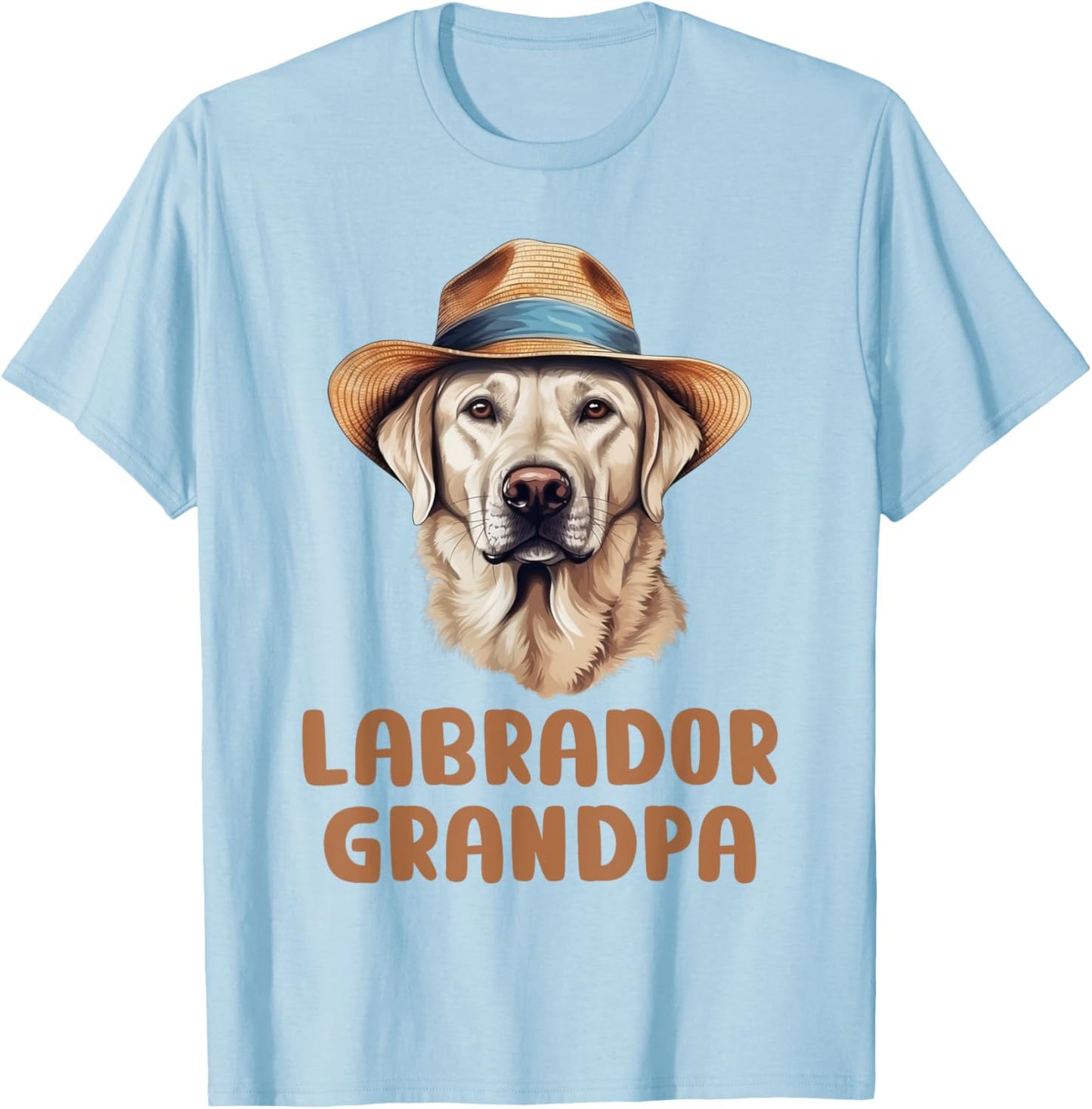 Cute Labrador Grandpa Dog Lovers Gift Funny Puppy Lab Owner T-Shirt - T-Shirt | Light Blue