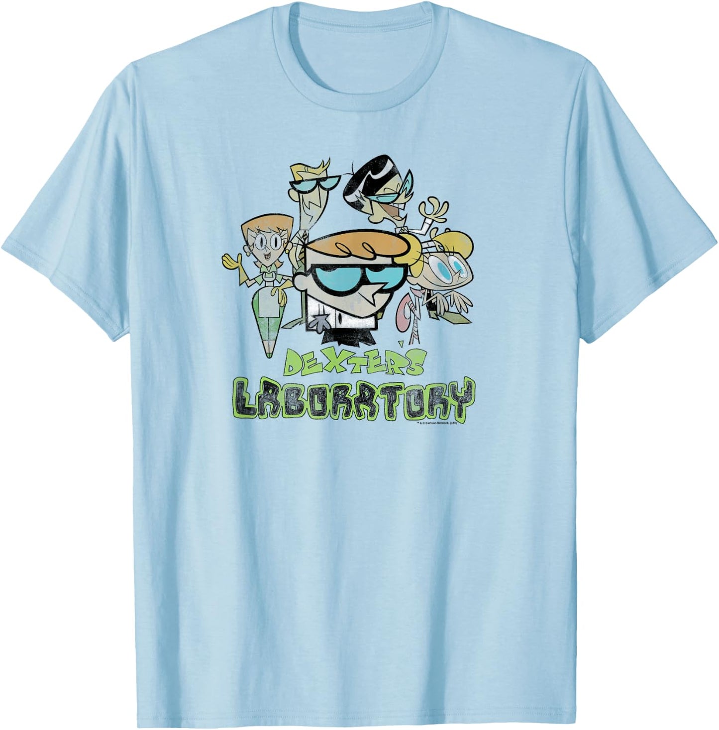 Dexter's Laboratory Vintage Cast T-Shirt - T-Shirt | Light Blue
