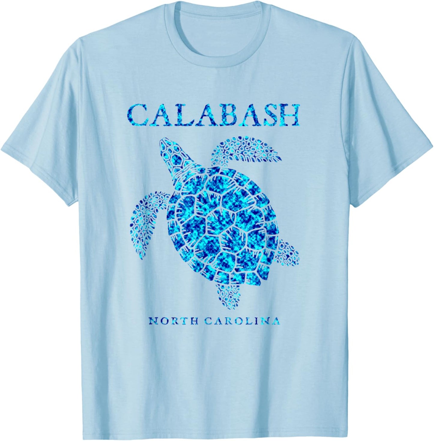 Calabash North Carolina Sea Turtle Beach Girls Boys T-Shirt - T-Shirt | Light Blue