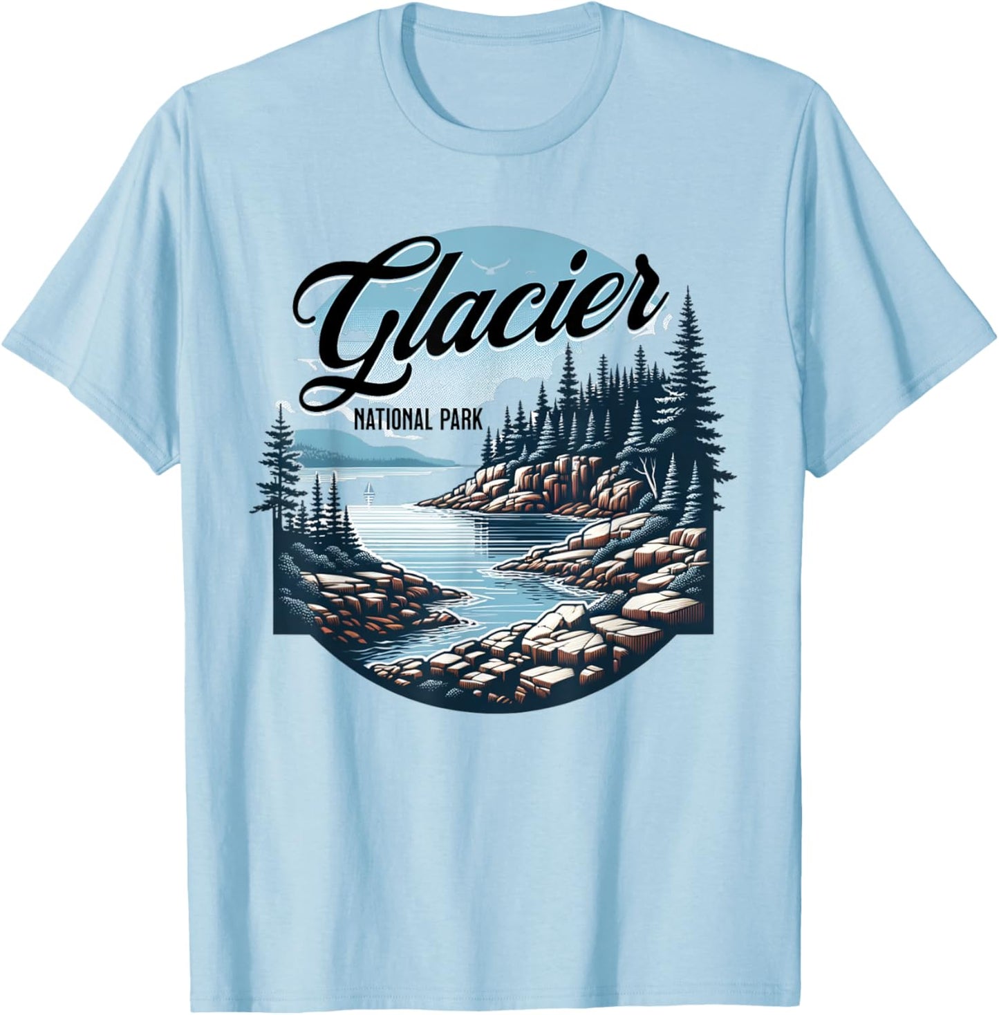 Glacier National Park T-Shirt - T-Shirt | Light Blue